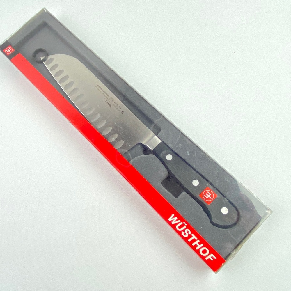 (Sold)Wusthof Classic Granton Santoku Knife Chef Hollow Edge 4183-17cm
